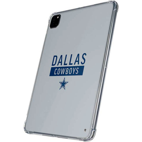 NFL Dallas Cowboys Silver Performance Series iPad Pro 11in (2024) Clear Case